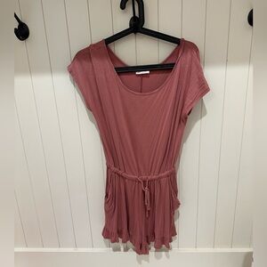 Pink Lily Ruffle Romper